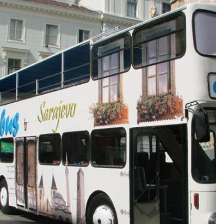 City bus autobus za panoramsko razgledanje Sarajeva