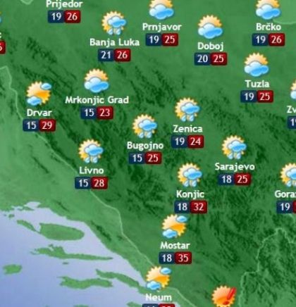 Prognoza vremena za Bosnu i Hercegovinu 14.6.2017.