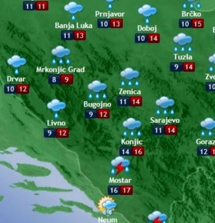 Prognoza vremena za Bosnu i Hercegovinu 20.9.2017.