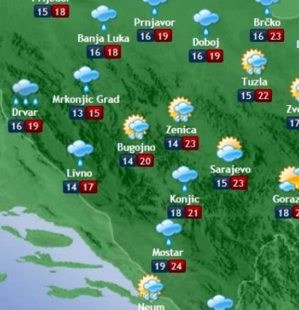 Prognoza vremena za Bosnu i Hercegovinu 12.9.2017.