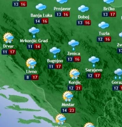 Prognoza vremena za Bosnu i Hercegovinu 25.9.2017.