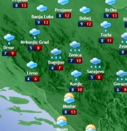 Prognoza vremena za Bosnu i Hercegovinu 24.10.2017.