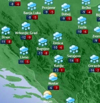 Prognoza vremena za Bosnu i Hercegovinu 27.2.2018.
