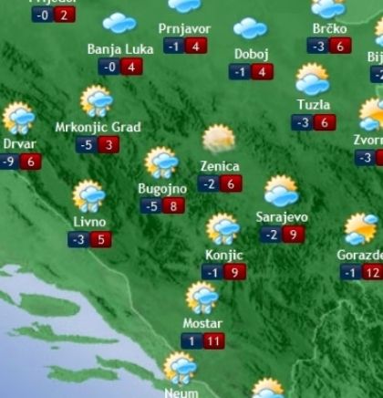 Prognoza vremena za Bosnu i Hercegovinu 06.2.2018.