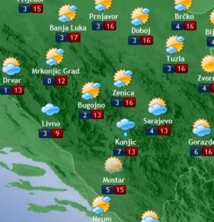 Prognoza vremena za Bosnu i Hercegovinu 15.3.2018.