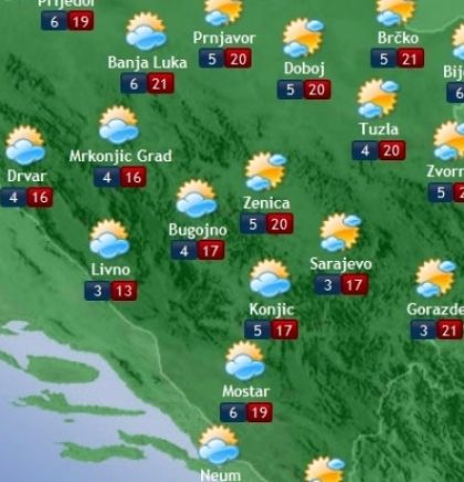 Prognoza vremena za Bosnu i Hercegovinu 03.4.2018.
