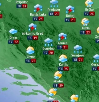 Prognoza vremena za Bosnu i Hercegovinu 19.6.2018