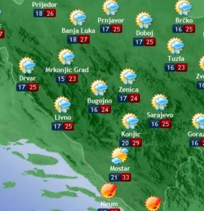 Prognoza vremena za Bosnu i Hercegovinu 04.7.2018