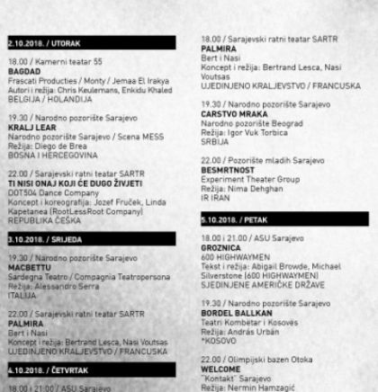 Počela prodaja ulaznica za predstave 58. Festivala MESS