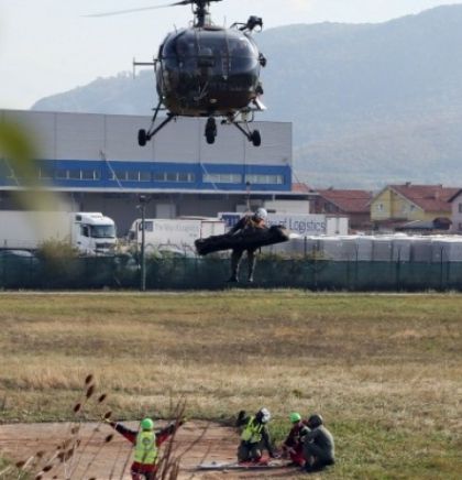Obuka ekipe GSS-a Novi Grad Sarajevo uz upotrebu helikoptera EUFOR-a