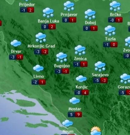 Prognoza vremena za Bosnu i Hercegovinu 28.11.2018
