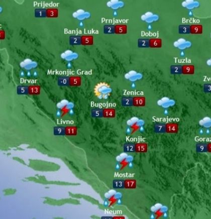 Prognoza vremena za Bosnu i Hercegovinu 20.11.2018