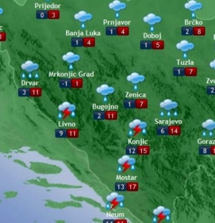 Prognoza vremena za Bosnu i Hercegovinu 21.11.2018