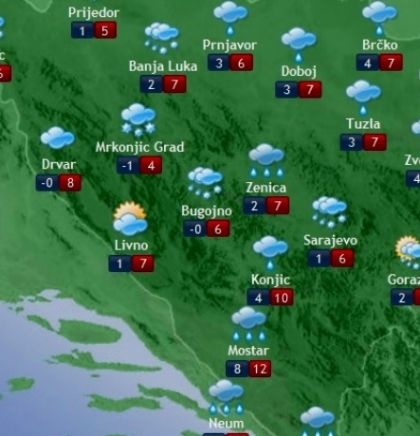 Prognoza vremena za Bosnu i Hercegovinu 27.11.2018