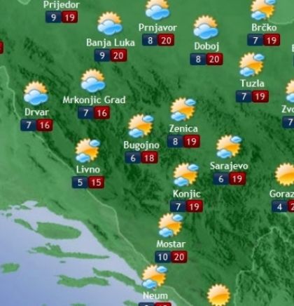 Prognoza vremena za Bosnu i Hercegovinu 13.11.2018