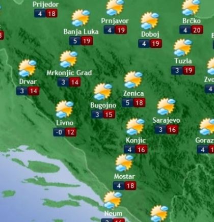 Prognoza vremena za Bosnu i Hercegovinu 04.3.2019