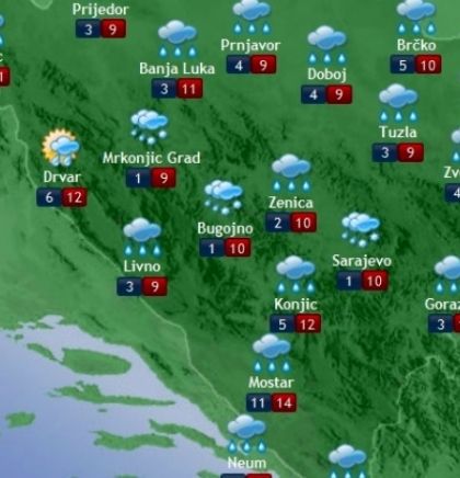 Prognoza vremena za Bosnu i Hercegovinu 11.3.2019