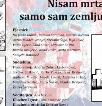Pjesnička večer o tragičnoj ratnoj sudbini hrvatskog čovjeka