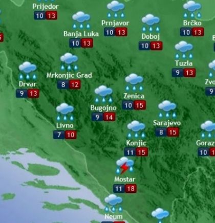 Prognoza vremena za Bosnu i Hercegovinu 09.5.2019