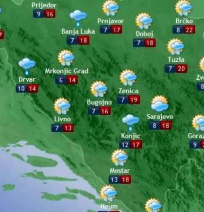 Prognoza vremena za Bosnu i Hercegovinu 21.5.2019