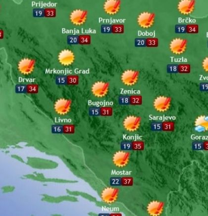 Prognoza vremena za Bosnu i Hercegovinu 27.6.2019