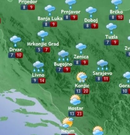 Prognoza vremena za Bosnu i Hercegovinu 30.10.2019