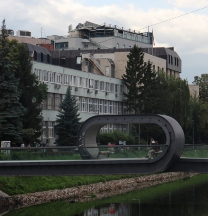 Festina lente, neobični most na  Miljacki
