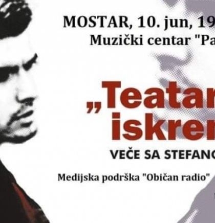 Teatar iskrenosti u Mostaru - Večer s pjesnikom Stefanom Simićem