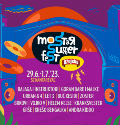 Na Mostar Summer Festu i ove godine najveća glazbena imena iz zemlje i regije