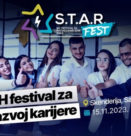 Festival za razvoj karijere:  Drugi STARfest 15.11. na Skenderiji