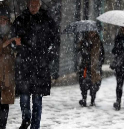 U Bosni kiša i susnježica, u višim područjima snijeg, slabije padavine i na sjeveru Hercegovine