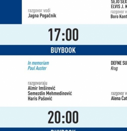 Predstavljanje knjige 'Zvjezdana karta' Du&scaron;ana &Scaron;arotara otvara treći programski dan Bookstana