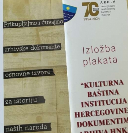U Trebinju večeras otvaranje izložbe 'Kulturna ba&scaron;tina institucija Hercegovine u dokumentima Arhiva HNK/Ž ( 1955-1965 )'