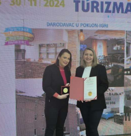 Turističkoj organizaciji Prijedor Diploma sa zlatnom medaljom na Sajmu turizma u Novom Sadu