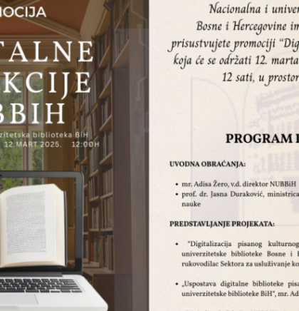 NUBBiH predstavlja projekt digitalne kolekcije kulturnog naslijeđa