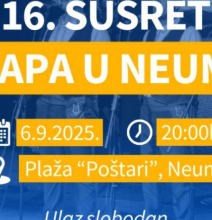 Neum domaćin 16. susreta klapa - zatvara se 'Neumsko ljeto 2025.'
