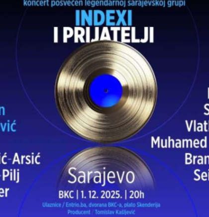 Koncert 'Indexi i prijatelji' 1. decembra u BKC Sarajevo