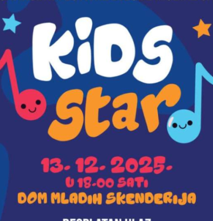 Festival dječije muzike Sarajevo Kids Star 13.decembra u Skenderiji