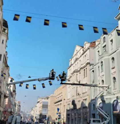 Praznično dekorisanje Sarajeva povodom Dana nezavisnosti BiH