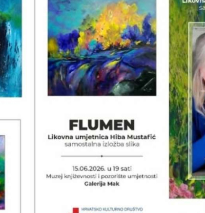 Izložba 'Flumen' Hibe Mustafić 15. juna u Galeriji Mak