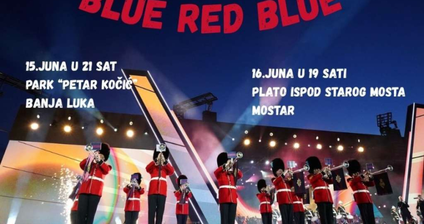 Britanski vojni bend Blue Red Blue narednih dana pred publikom u BiH