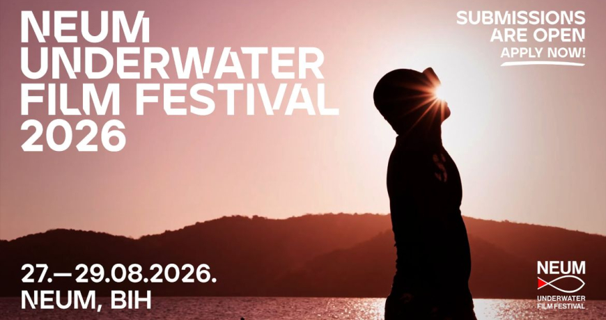 Otvoren poziv za podvodne filmove NEUM UNDERWATER FILM FESTIVAL 2026