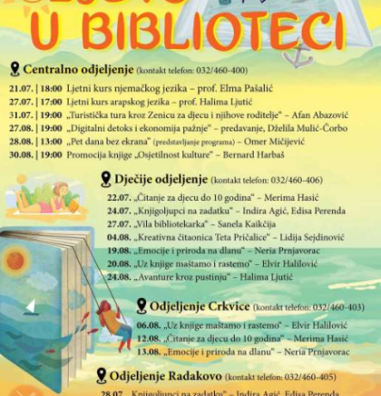 Gradska biblioteka za 'Ljeto u biblioteci 2026' spremila 19 programa za djecu, omladinu i odrasle