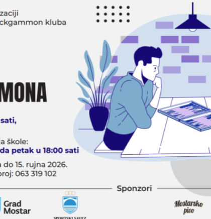 Besplantna &scaron;kola backgammona u Mostaru