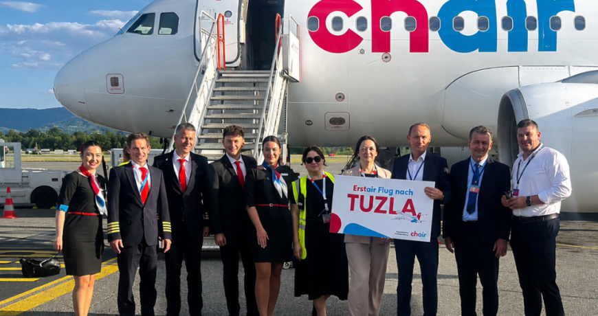 Chair Airlines uspostavio direktnu liniju Tuzla-Cirih, letovi dva puta sedmično